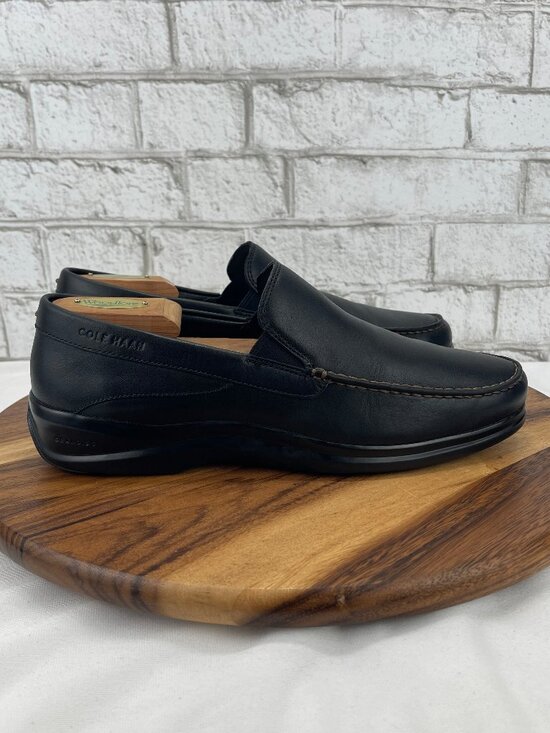Cole Haan Grand OS C25938 Mens 10 M Black Leather Slip On Dress Loafers main image 13